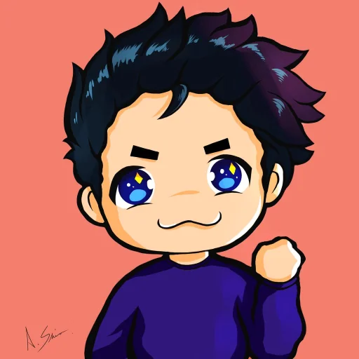 TechsCode avatar: a cartoon character with dark hair and a raised fist